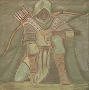 schilderij van de grijze jager